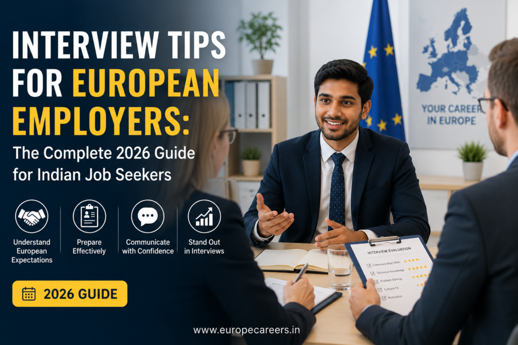 Interview Tips for European Employers: The Complete 2026 Guide for Indian Job Seekers