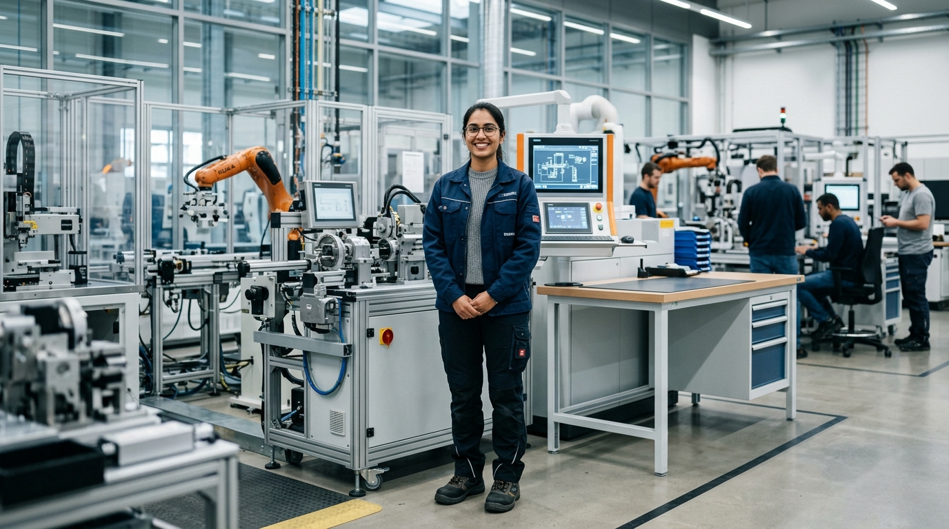 Indian professional building a career in Germany after Ausbildung