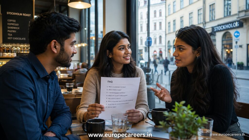 German workplace discussion on Fachkräftemangel and skilled worker shortage in Germany