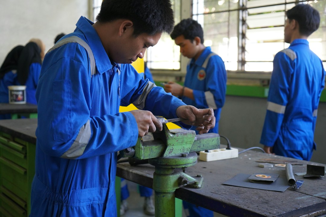 Indian apprentice receiving practical workplace training in Germany
