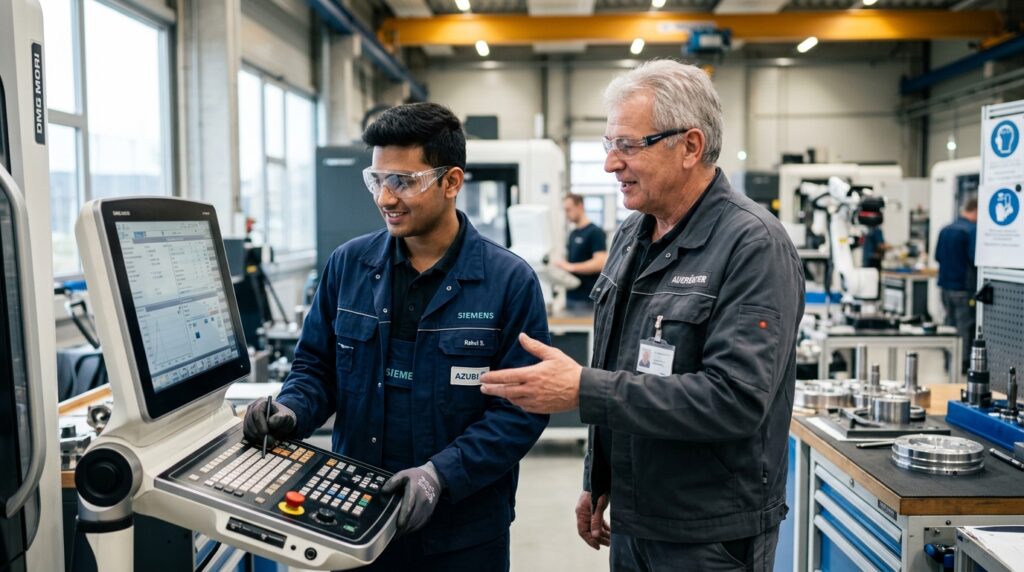 Why German Apprenticeships Are Different From Indian Vocational Training 6 Indian student learning about German Ausbildung and vocational training