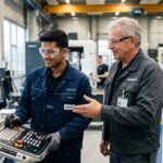 Indian student learning about German Ausbildung and vocational training