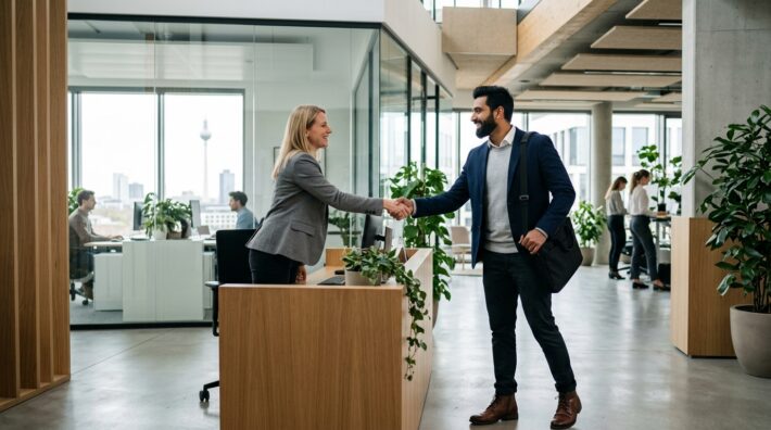 Indian professional preparing for German workplace culture