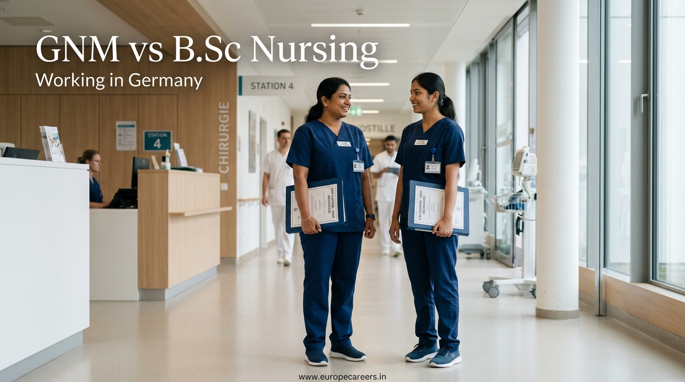 GNM and BSc Nursing qualifications for a career in Germany