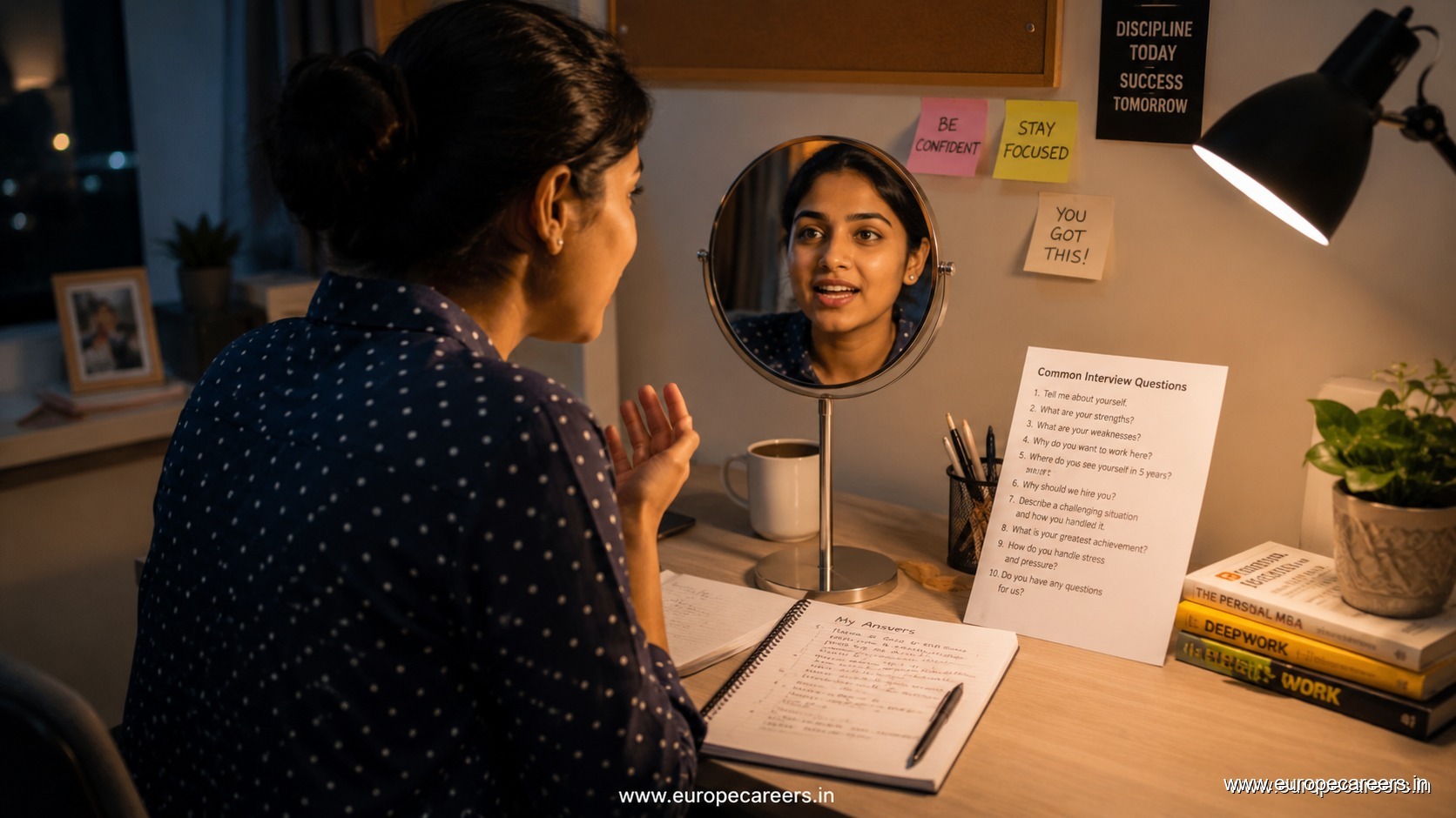 Indian professional attending a meeting in a German workplace